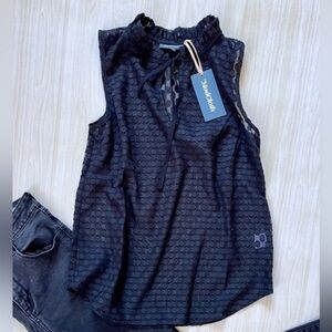 NWT MODCLOTH SHEER RUFFLE BLOUSE | SIZE SMALL​​